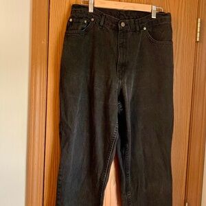 VINTAGE CHIC BLACK DENIM WOMENS JEANS SIZE 16 AVERAGE HIGH WAIST MOM